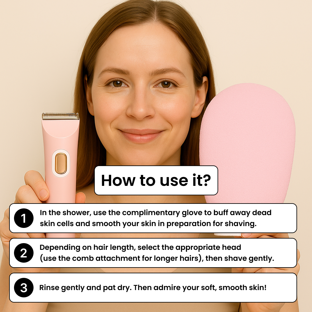 Lunia® Shaver + FREE exfoliating glove